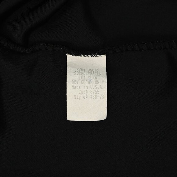 Vintage 90s Black Velvet MARIAN & MARAL Sleeveless Mini Dress - L - Picture 6 of 7